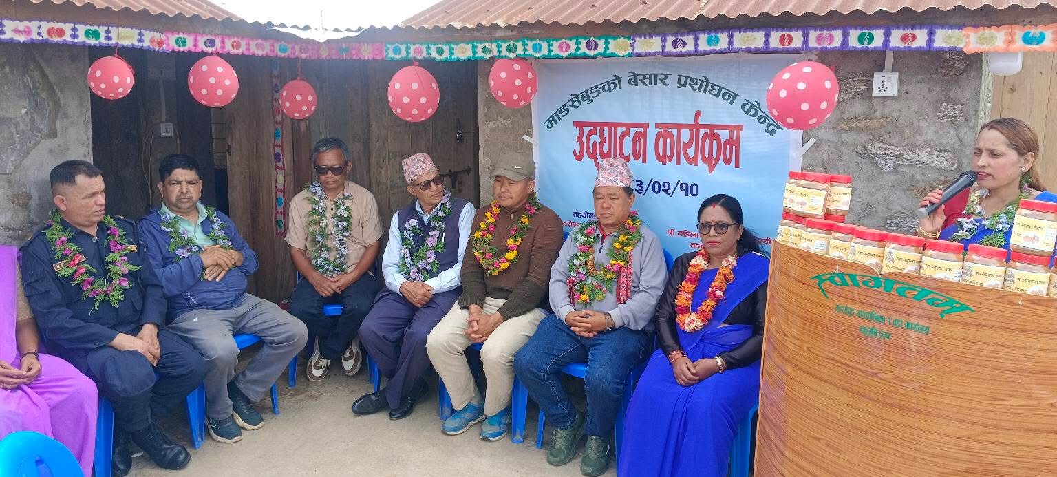 माङसेबुङमा बेसार प्रशोधन केन्द्रको उद्घाटन